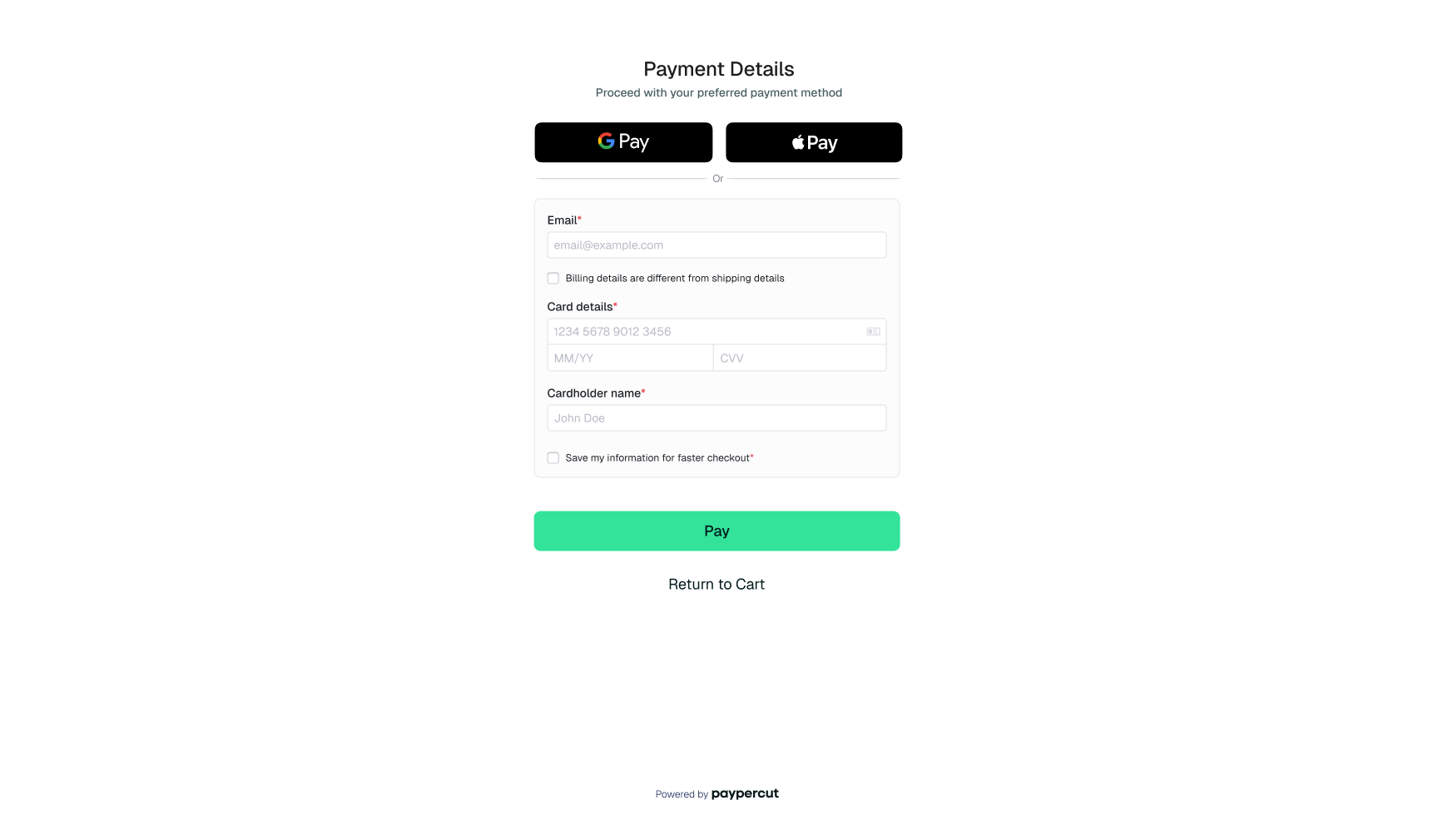 Embedded Checkout